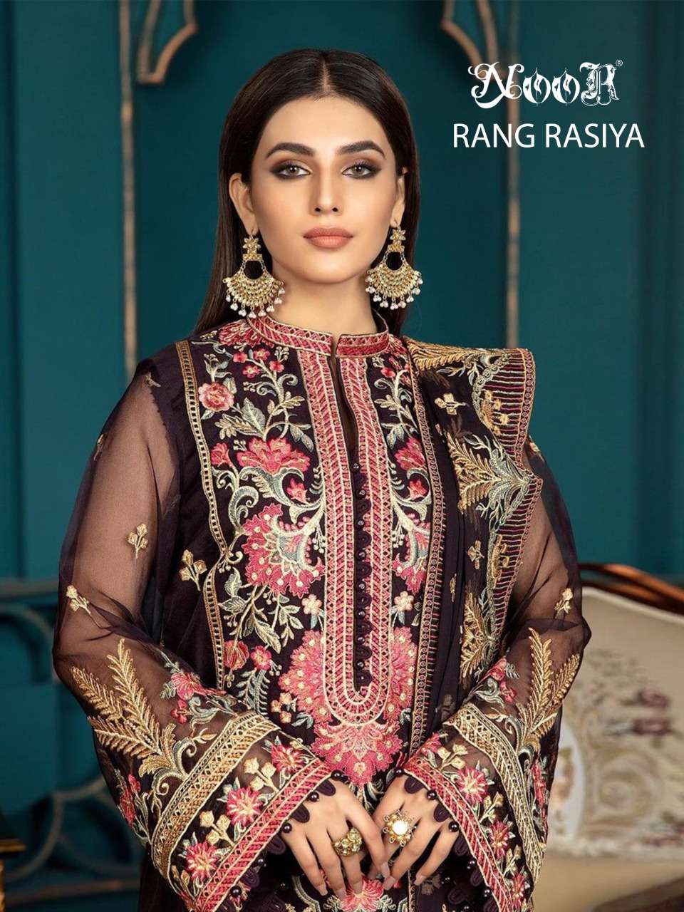 Noor Rang Rasiya series 1107-1109 georgette embroidery suit 