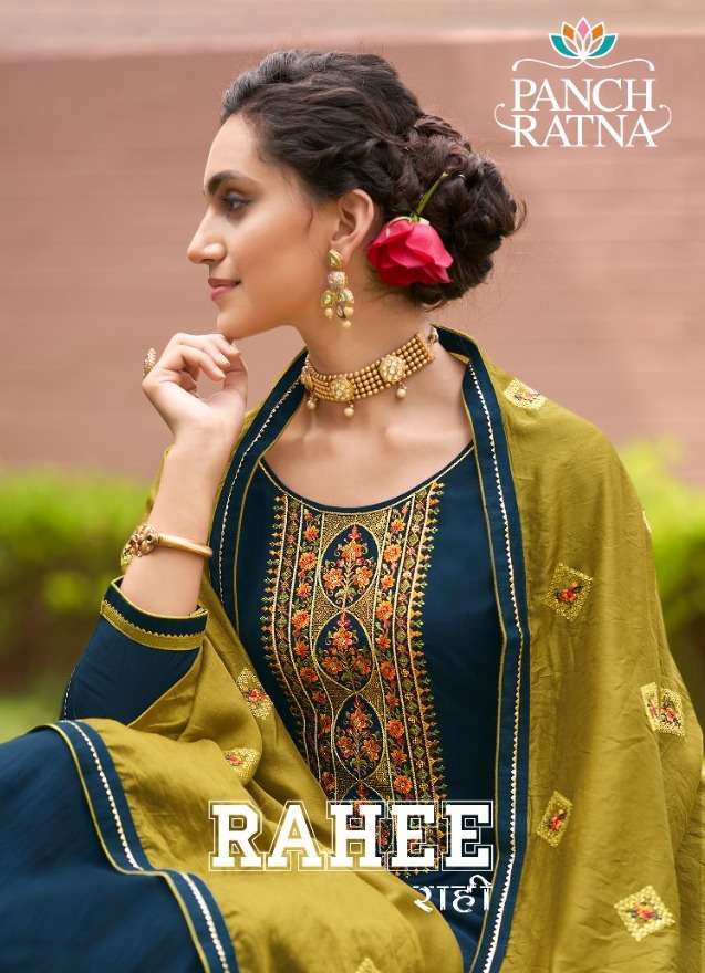 panch ratna rahee series 11511-11515 heavy parampara silk suit 