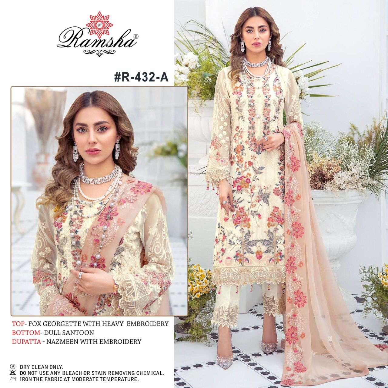 RAMSHA R-432 NX DESIGNER GEORGETTE SUIT 