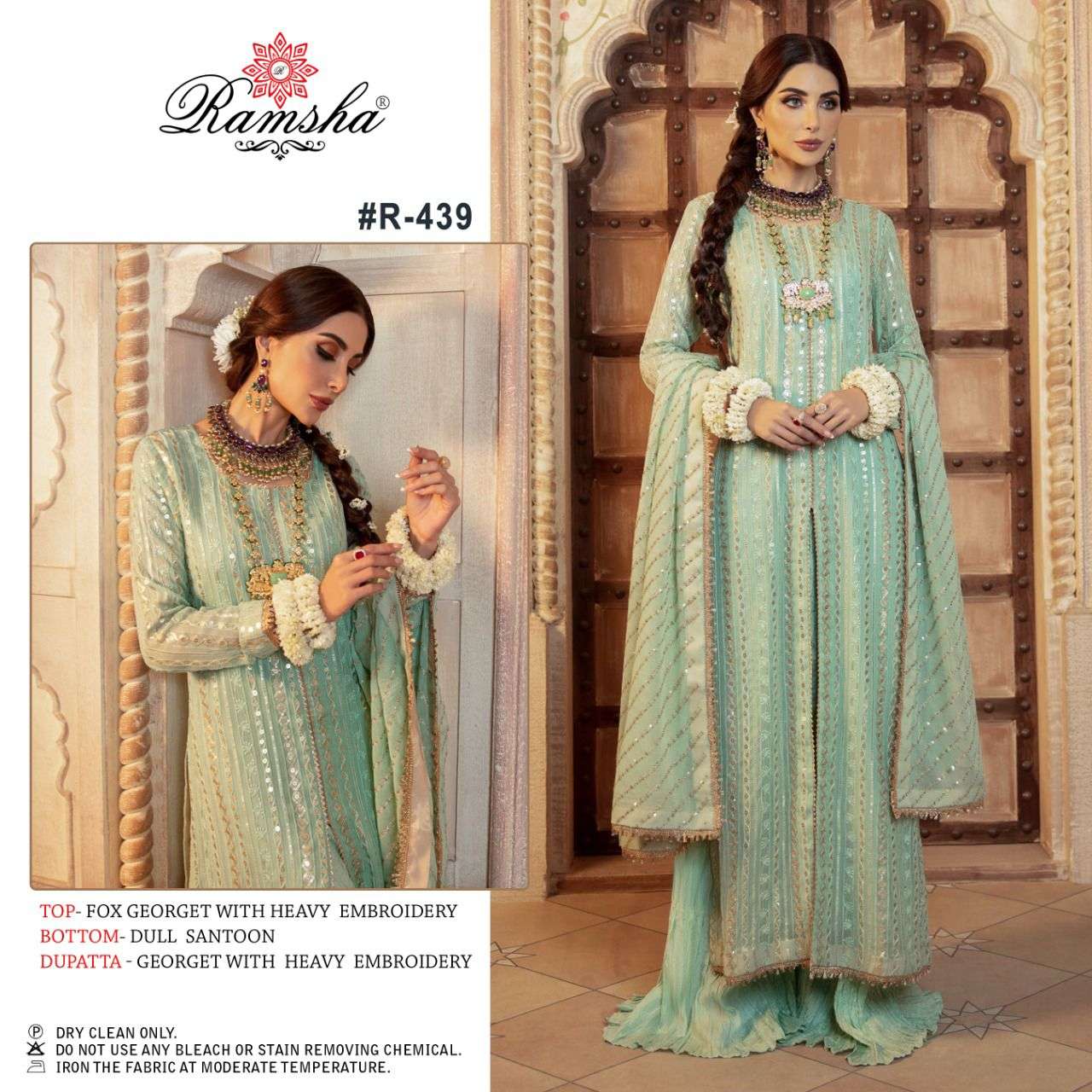 RAMSHA R-437 TO R-439 DESIGNER GEORGETTE SUIT 