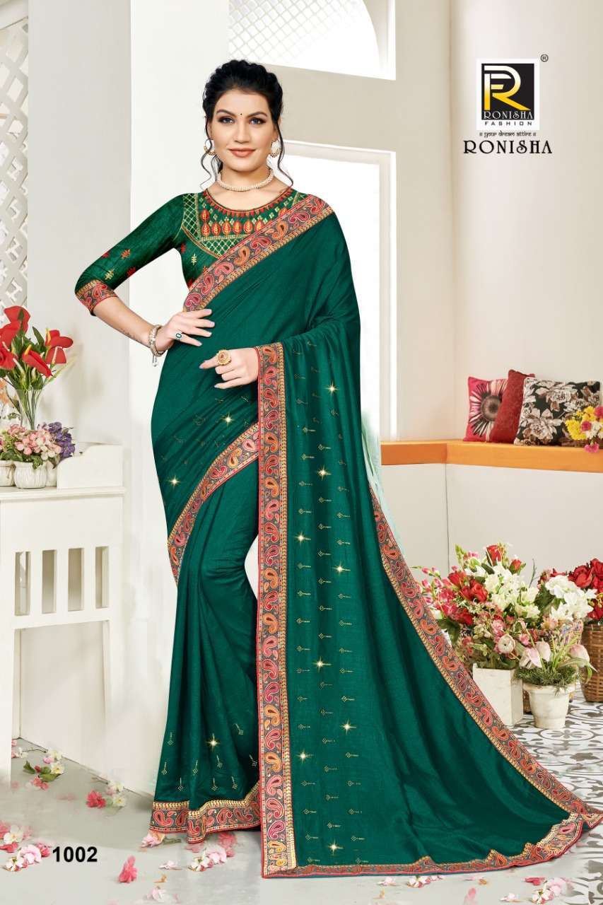 ranjna saree Iconic series 1001-1008 vichitra silk saree