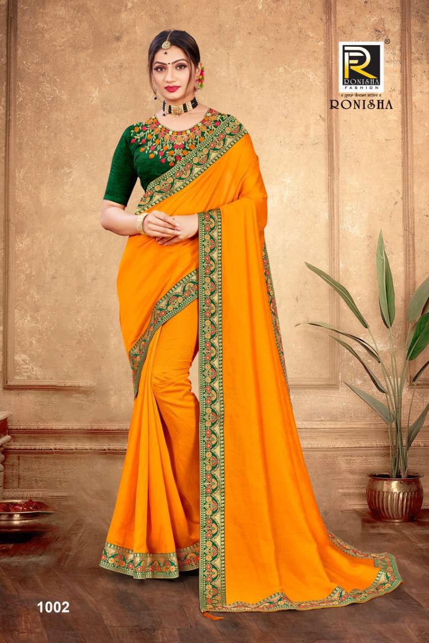 Ranjna saree Mastani series 1001-1008 vichitra silk saree