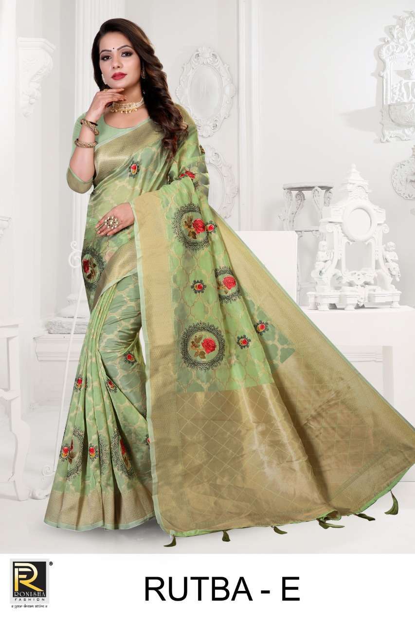 ranjna saree Rutba organza silk saree