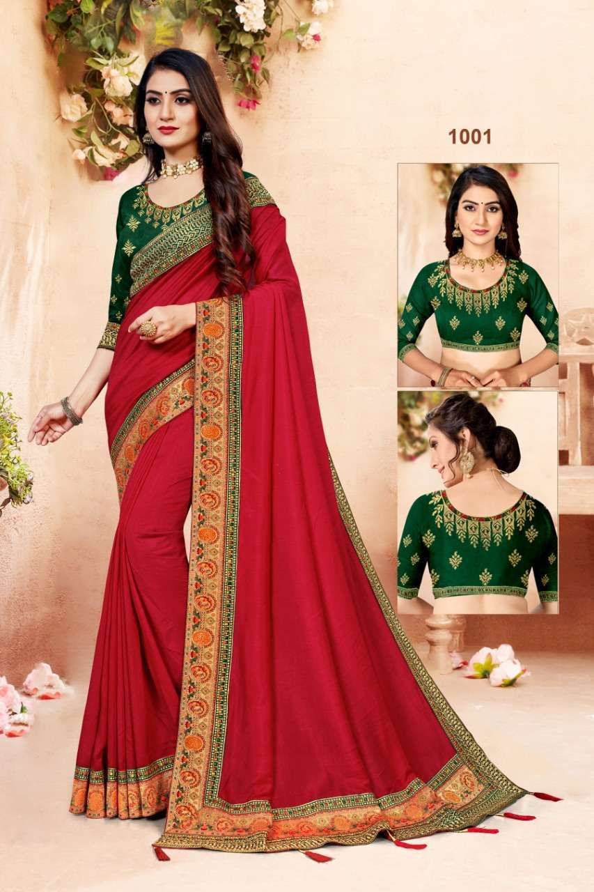 ranjna saree swaragini series 1001-1008 vichitra silk saree