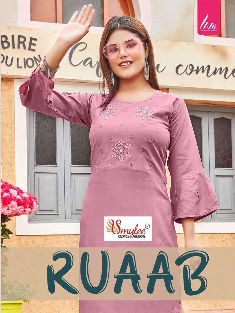 rung ruaab series 1001-1008 heavy liva approved rayon kurti 