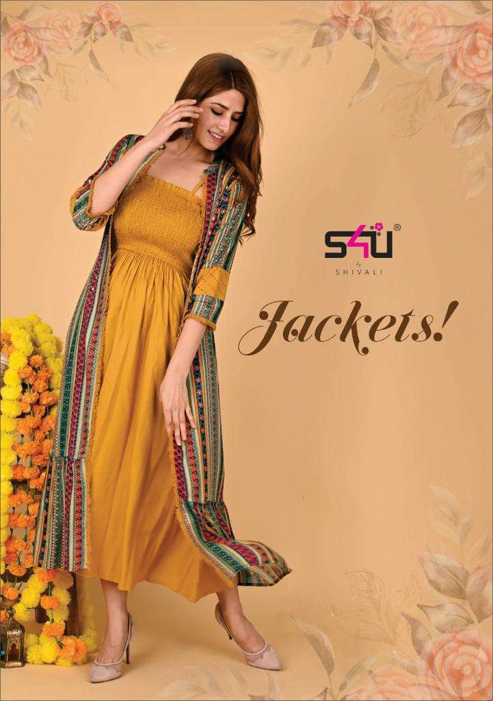 s4u jackets series 101-107 fancy kurti 