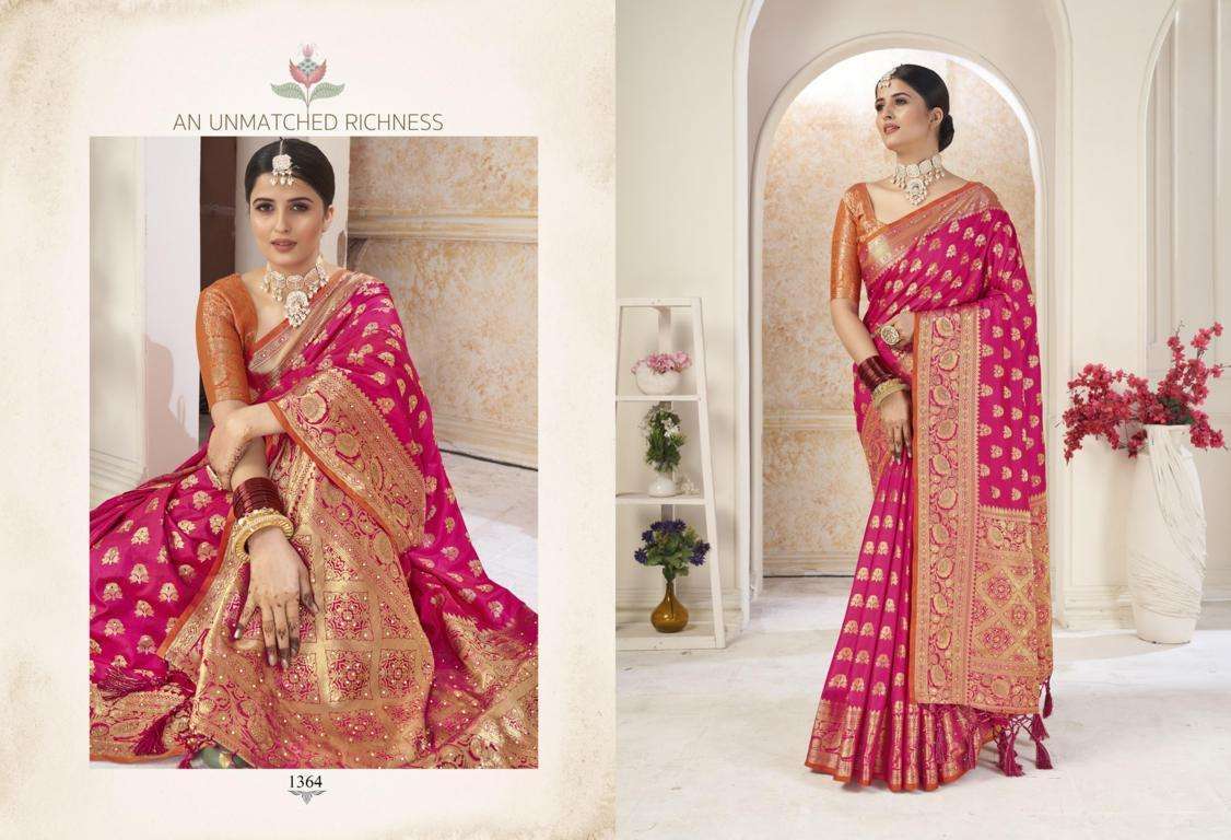 sangam prints kalavati series 1363-1368 silk weaving work saree