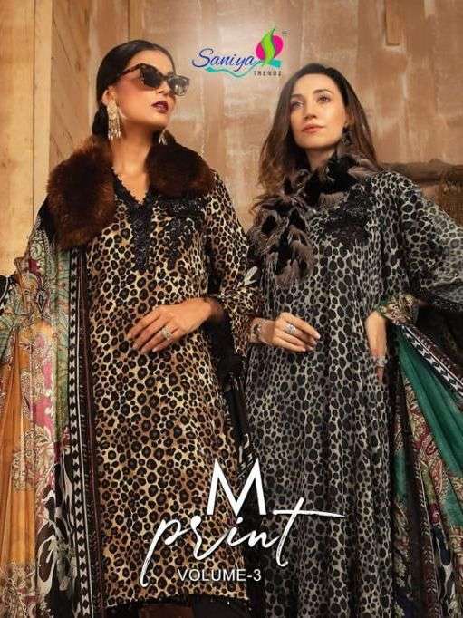 saniya trendz m prints vol 3 series 1034-1041 pure cotton suit 