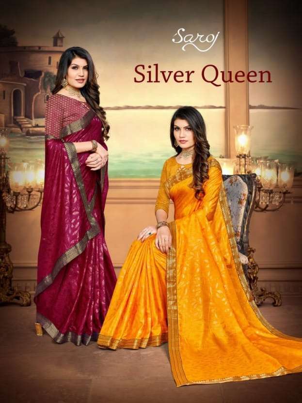 saroj silver queen series 1001-1008 khumari silk saree