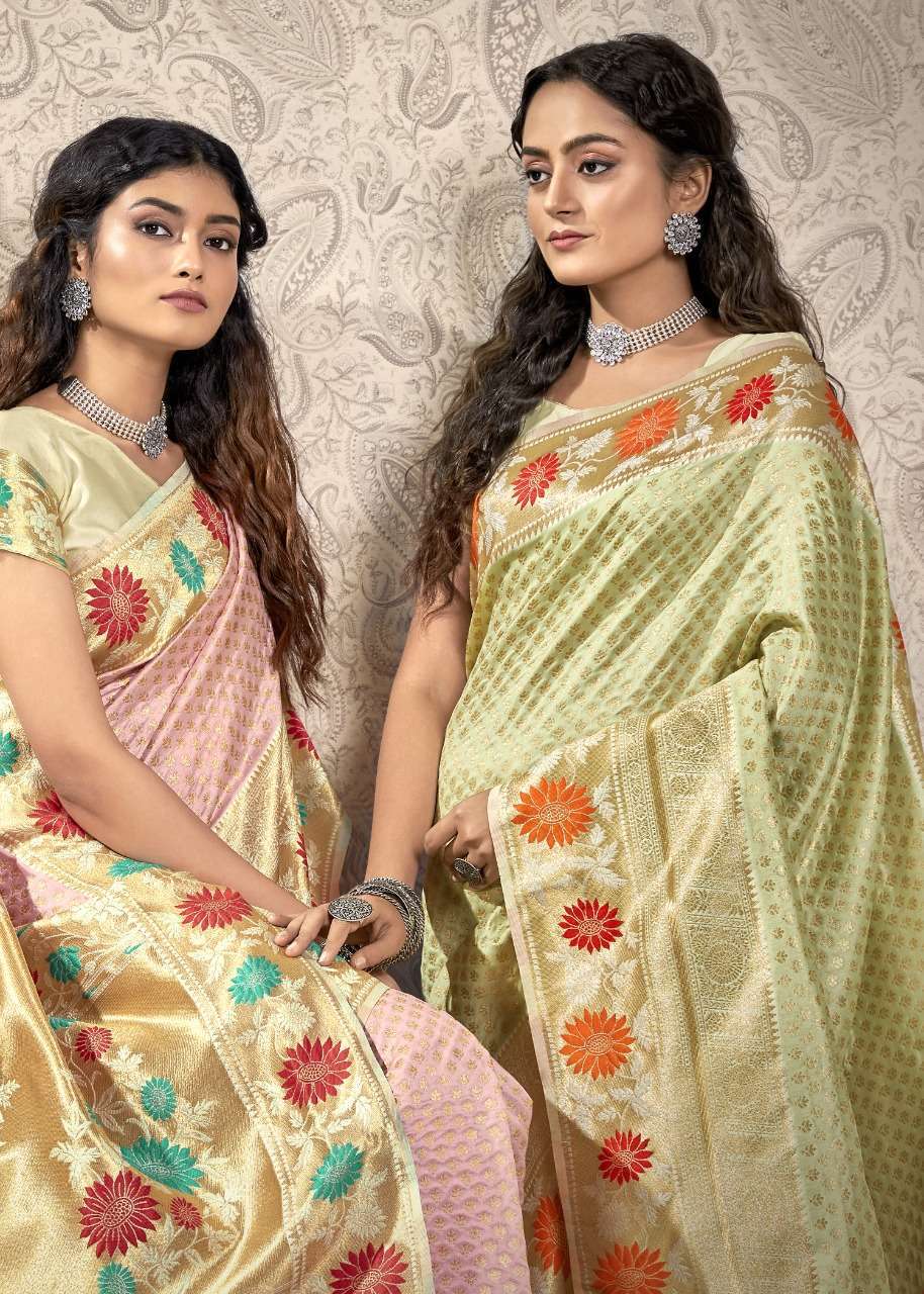 shakunt chandrakala series 13751-13756 art silk saree 