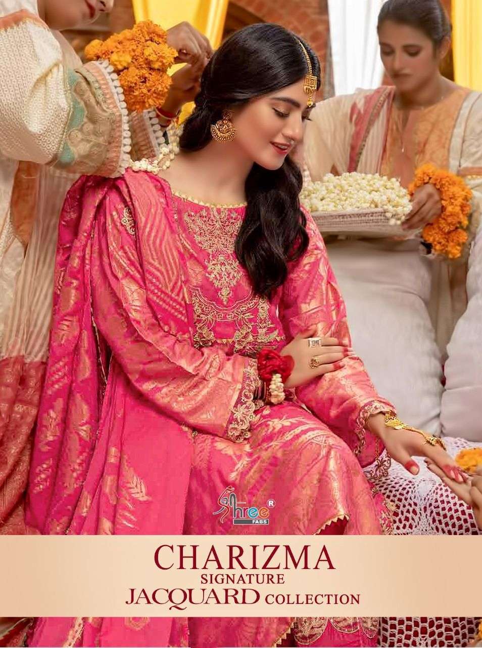 shree fabs charizma signature jacquard collection series 2031-2036 jacquard suit