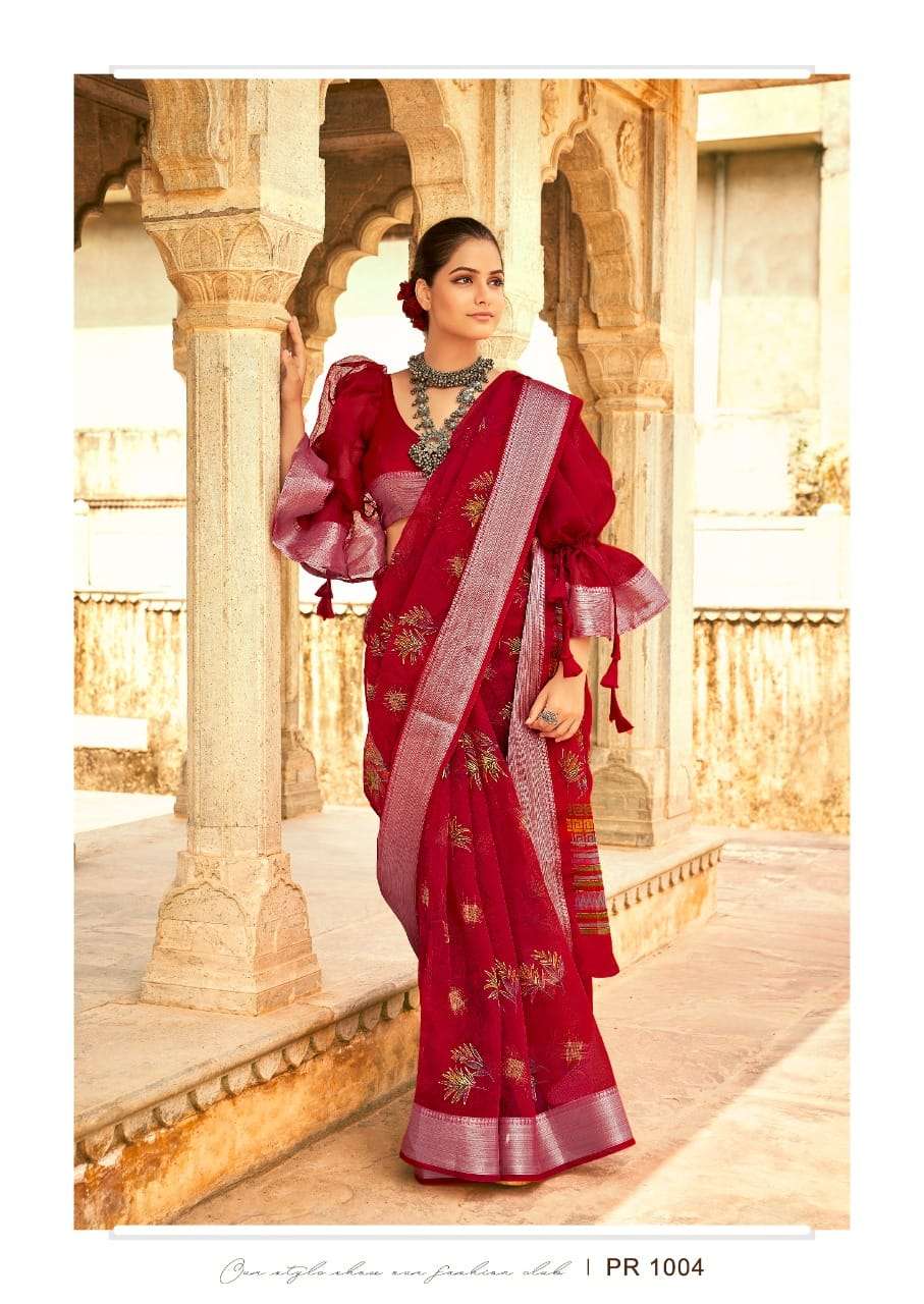 SR PRANIKA DESIGNER WARM SILK SAREE 