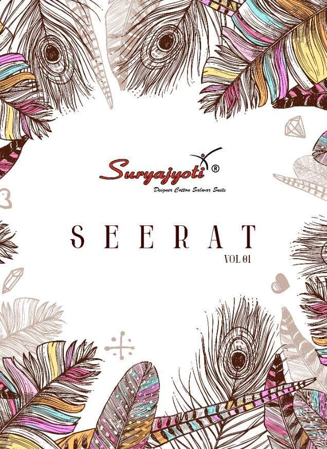 suryajyoti seerat vol 1 series 1001-1008 cambric cotton readymade suit 