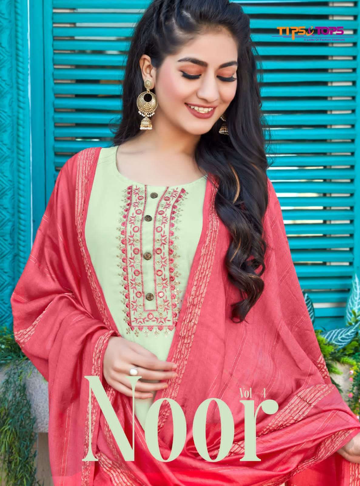 tips & tops noor vol 4 Fancy Silk readymade suit 