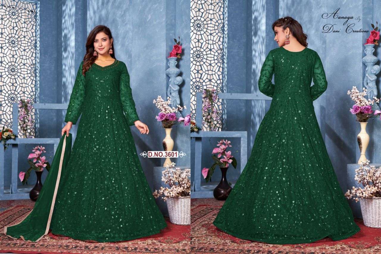 twisha aanaya vol 136 series 3601-3604 net with heavy tone suit 