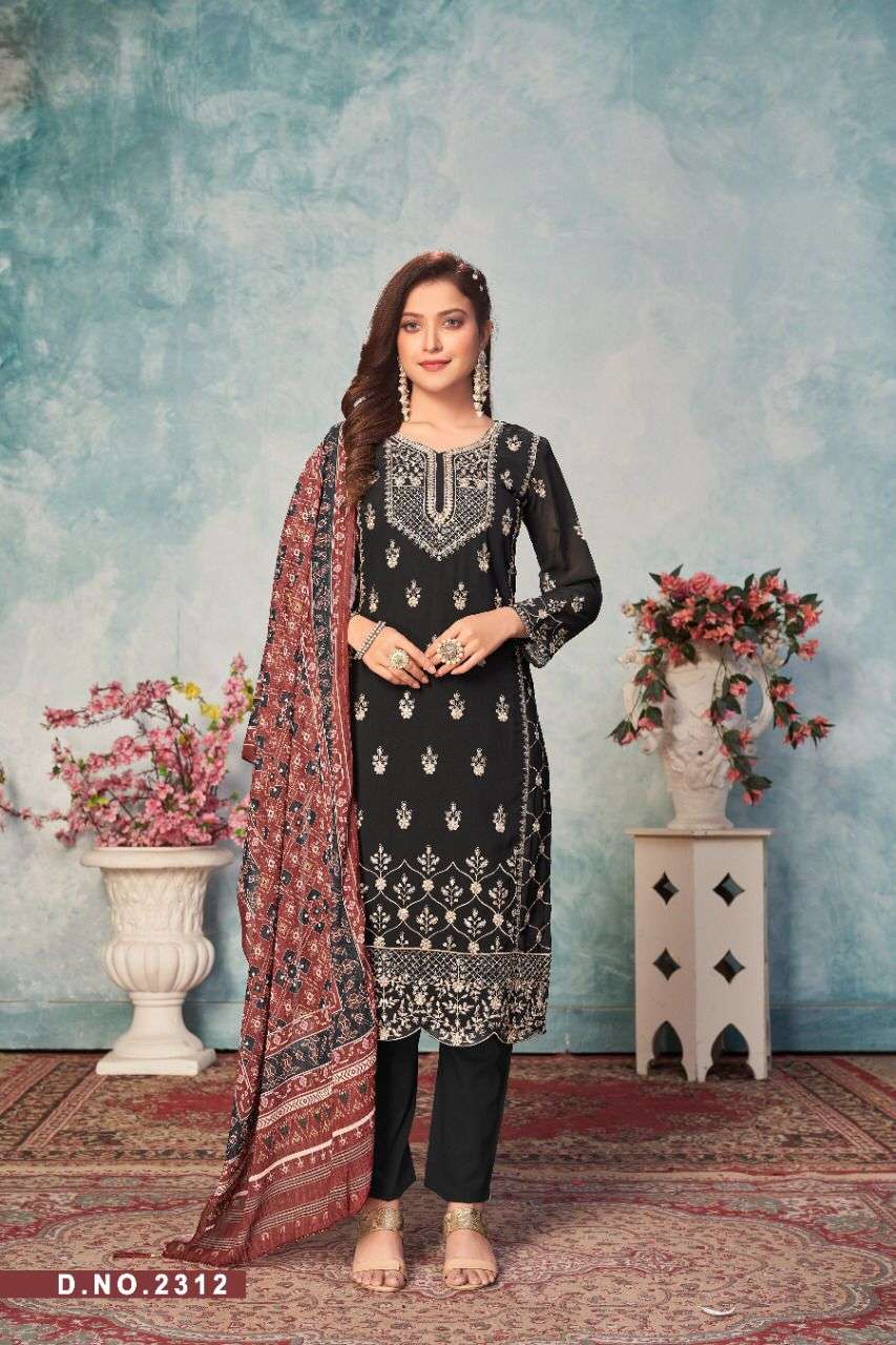 TWISHA VOL-23 DESIGNER FAUX GEORGETTE SUIT 