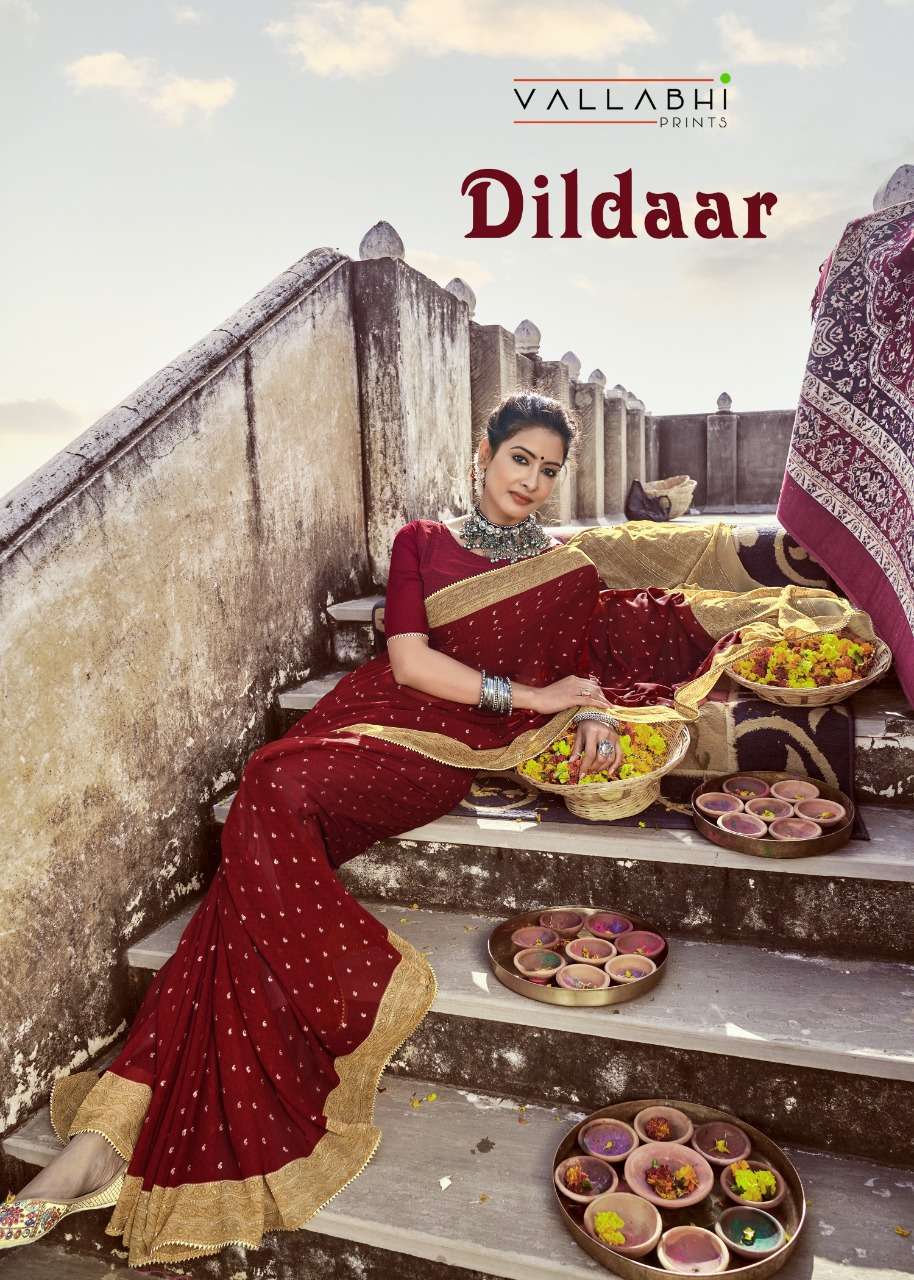 vallabhi dildaar series 14791-14798 georgette print saree