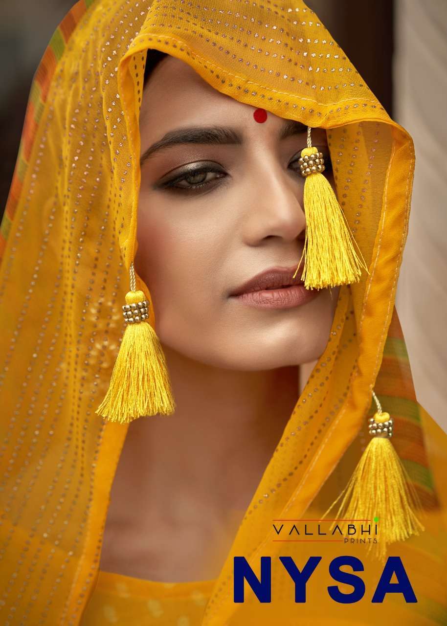 vallabhi nysa series 14721-14728 georgette print saree