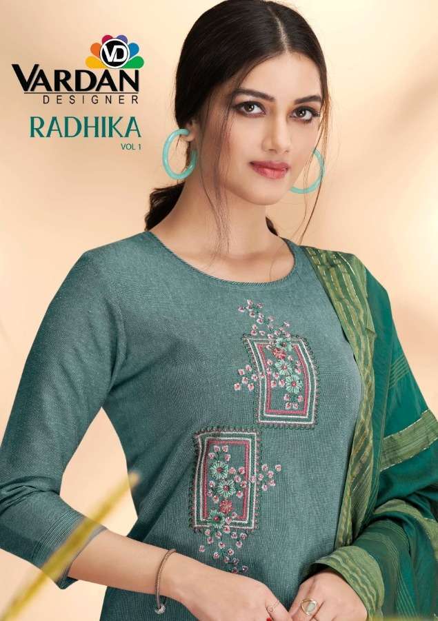 vardan designer radhika vol 1 series 18001-18003 massert cotton suit 