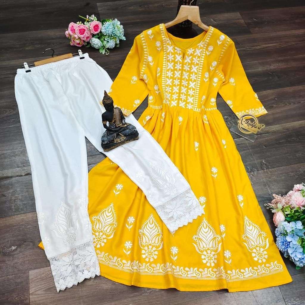 X-LADY 6 COLORS DESIGNER PREMIUM RAYON COTTON KURTI 