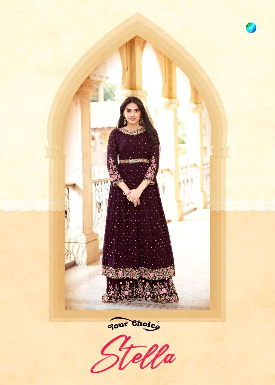 your choice stella series 4078-4081 Blooming georgette suit