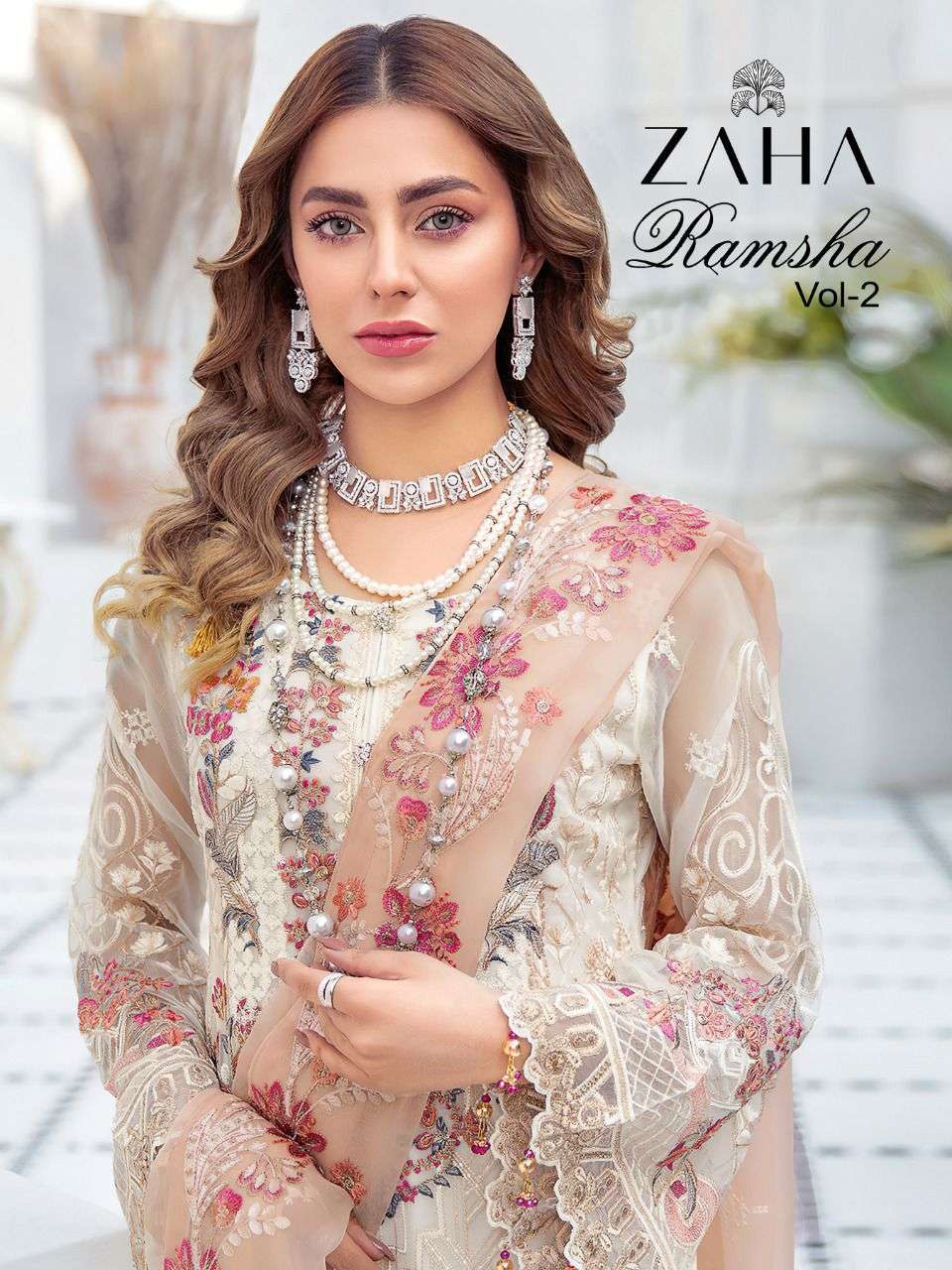 zaha ramsha vol 2 series 10012-10014 georgette suit 