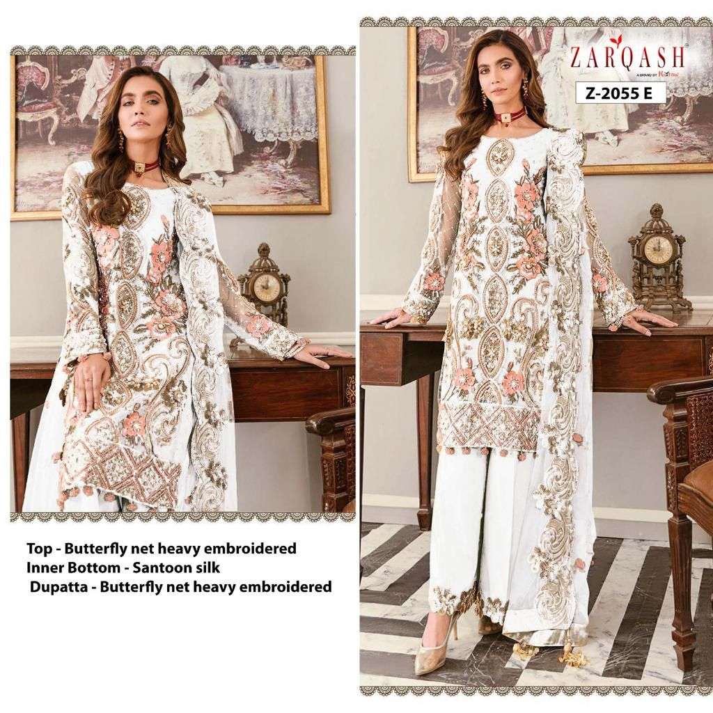 ZARQASH ANGELICA Z-2055 DESIGNER BUTTERFLY NET SUIT 