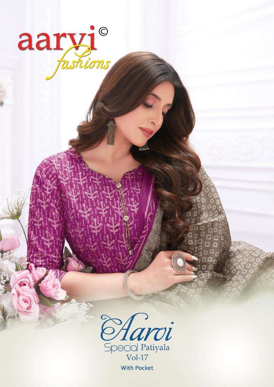 Aarvi Special Patiyala Vol-17 series 6037-6048 cambric cotton suit 