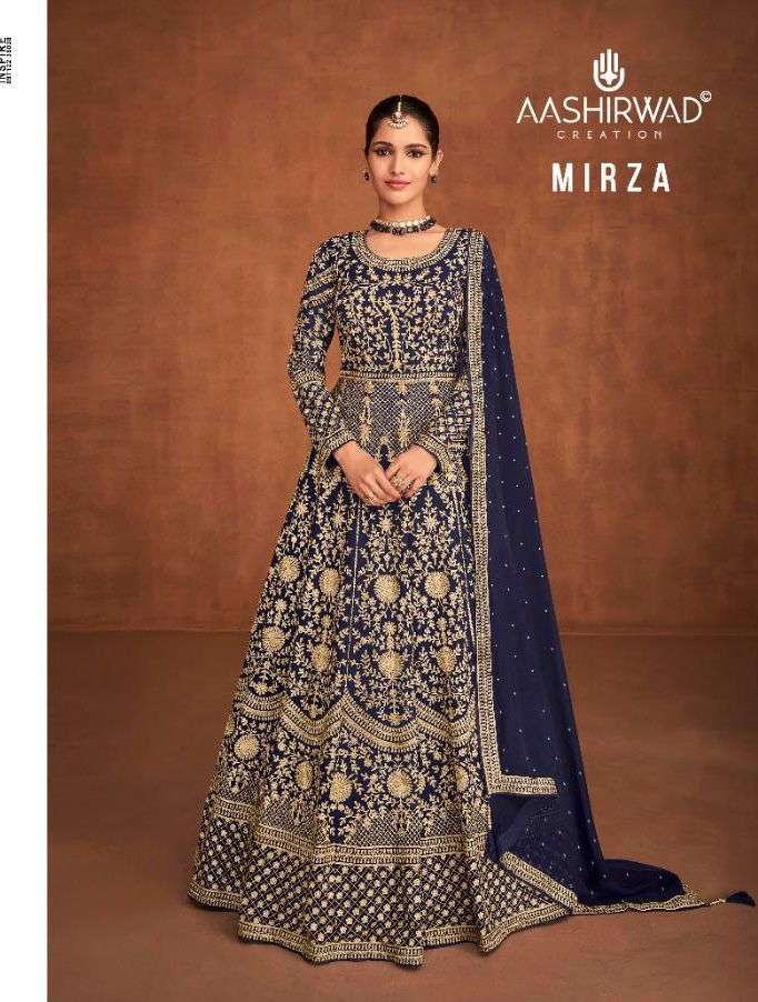 AASHIRWAD CREATION MIRZA DESIGNER REAL GEORGETTE SUIT 