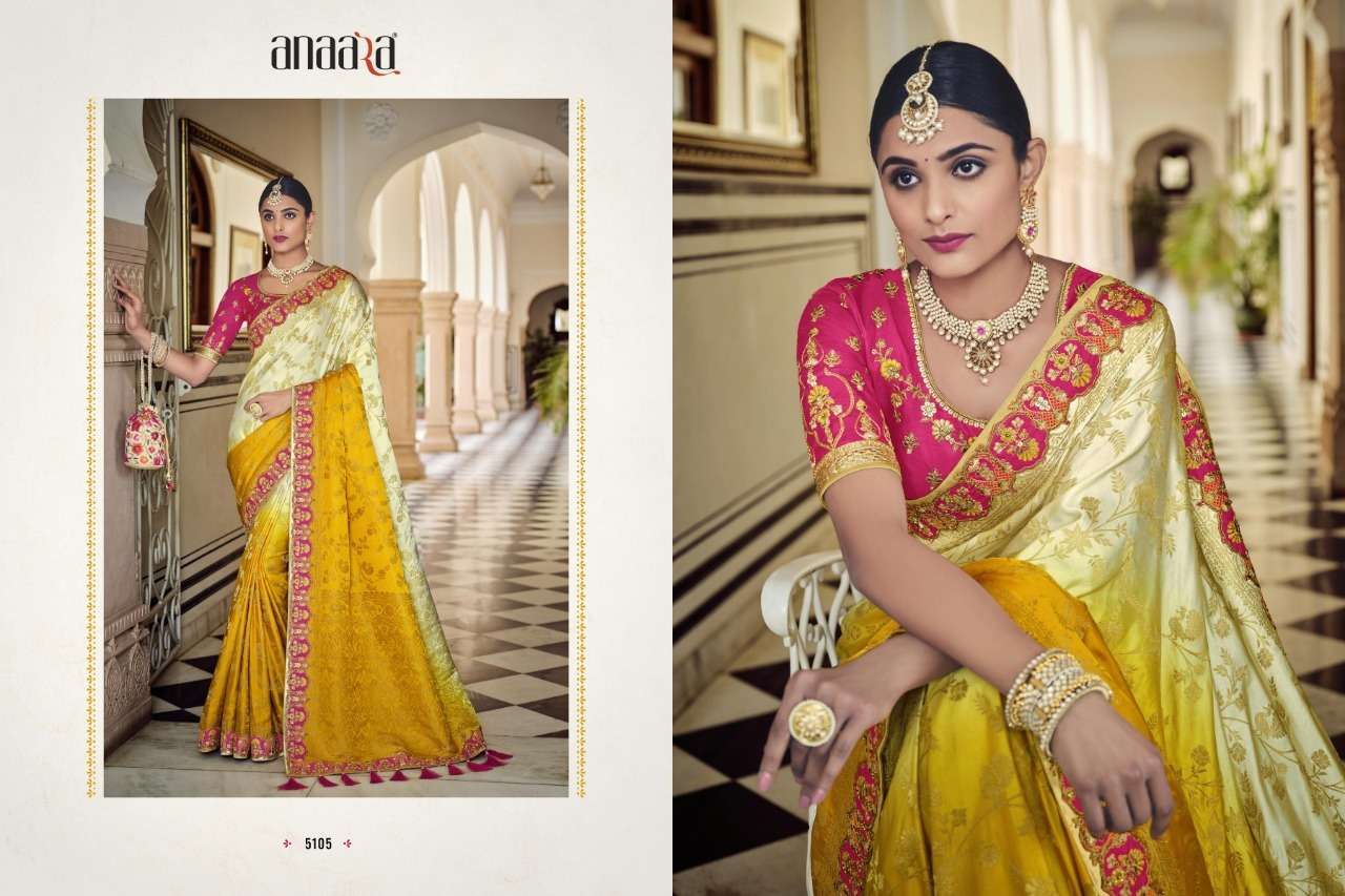 ANAARA TATHASTU DESIGNER BANARASI SILK SAREE 