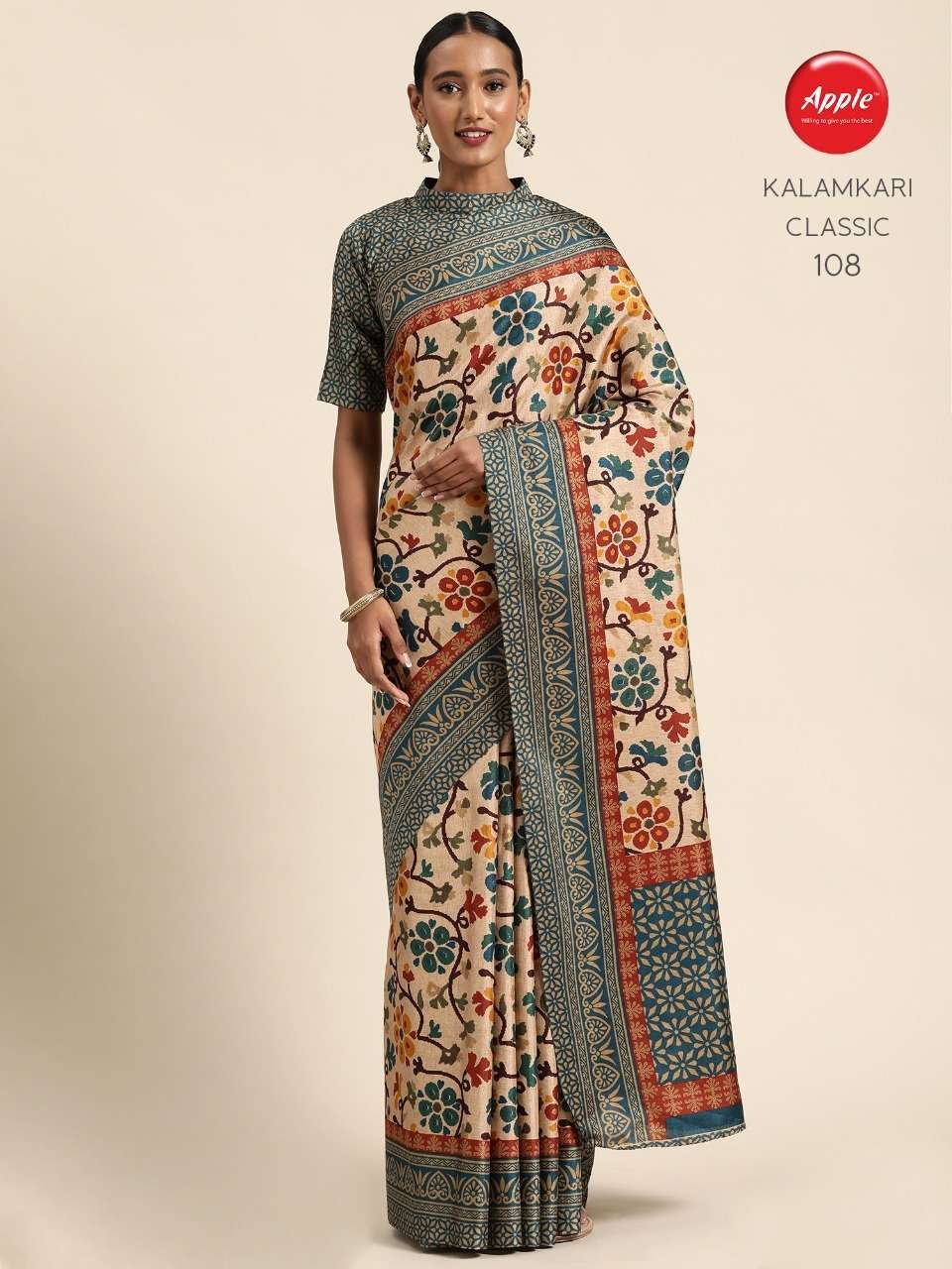 Apple Kalamkari Classic series 101-108 manipuri saree