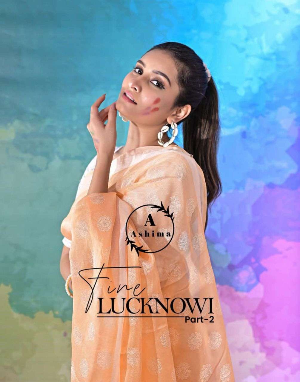 ASHIMA FINE LUCKNOWI PART-2 DESIGNER FINE GEORGETTE SAREE