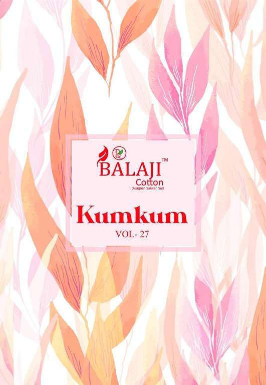 Balaji Kumkum Vol-27 series 2701-2720 pure cotton suit