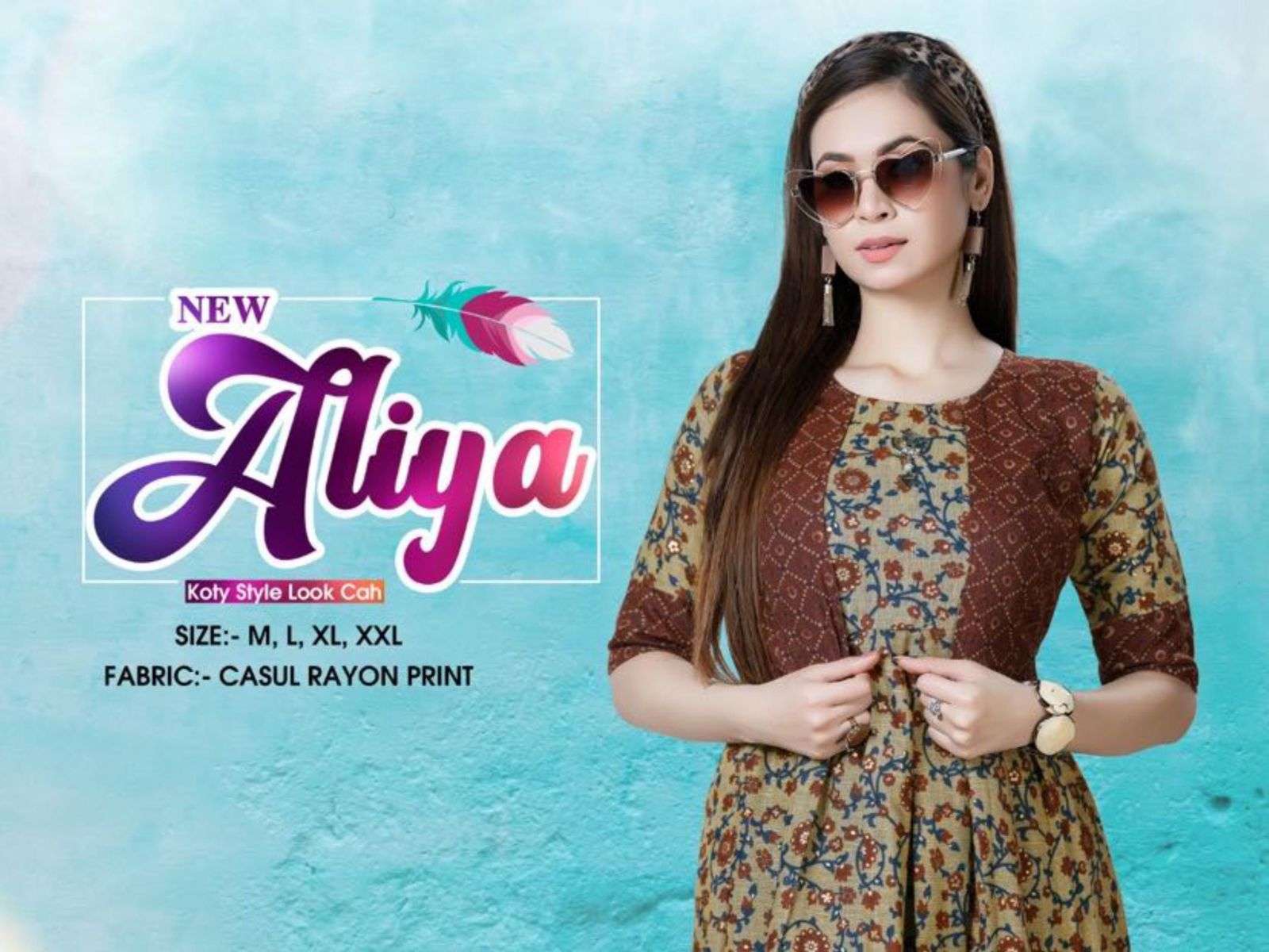 beauty queen aliya series 101-110 heavy capsule 14 kg rayon kurti