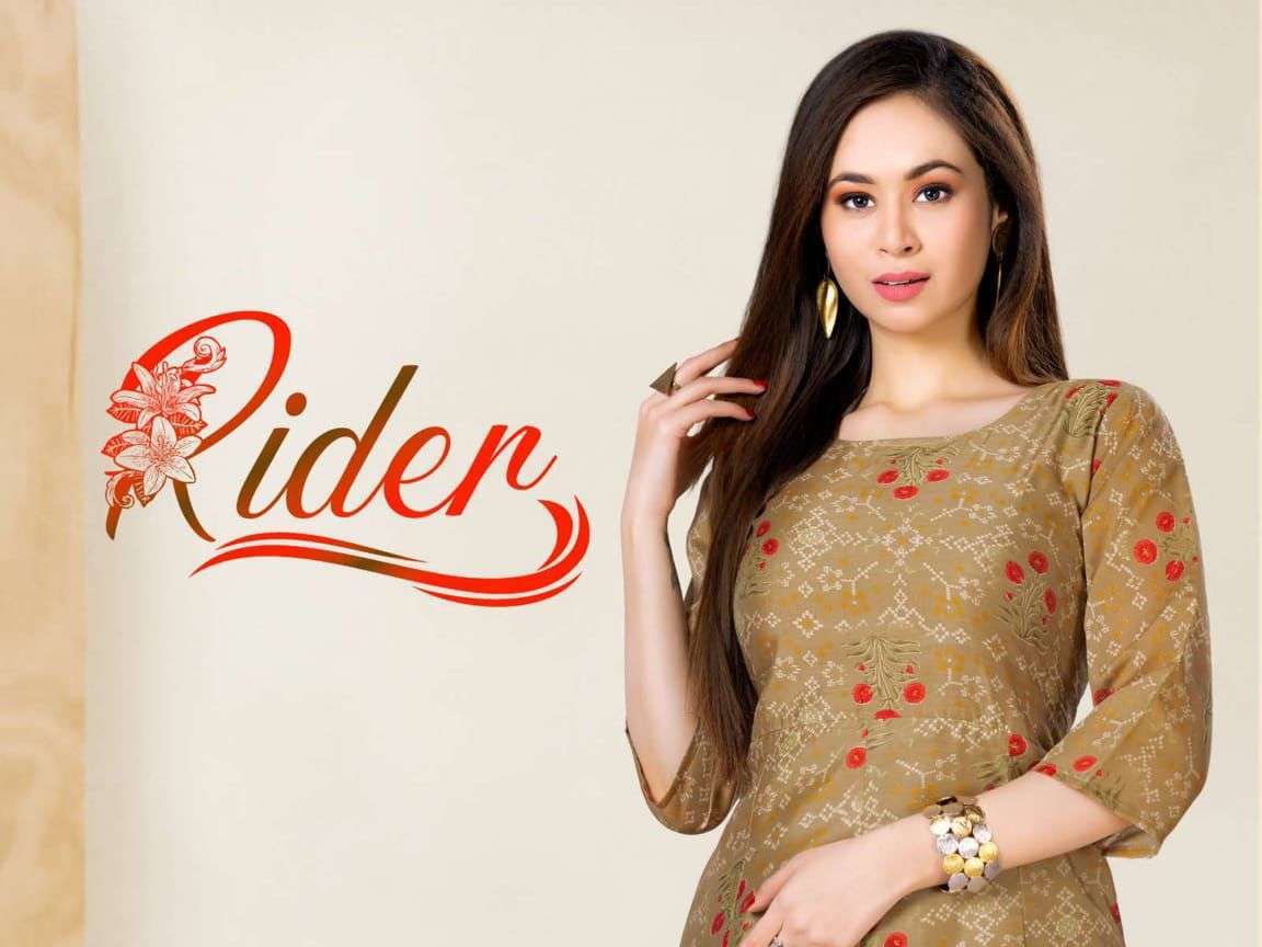 beauty queen rider series 101-106 heavy chanderi kurti 