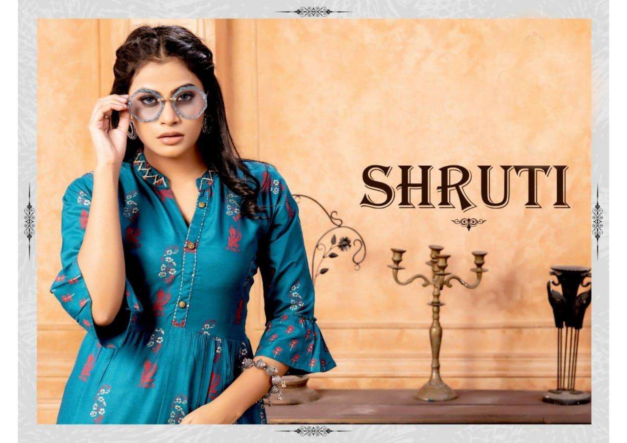 beauty queen shruti series 1001-1008 heavy rayon 14 kg kurti 