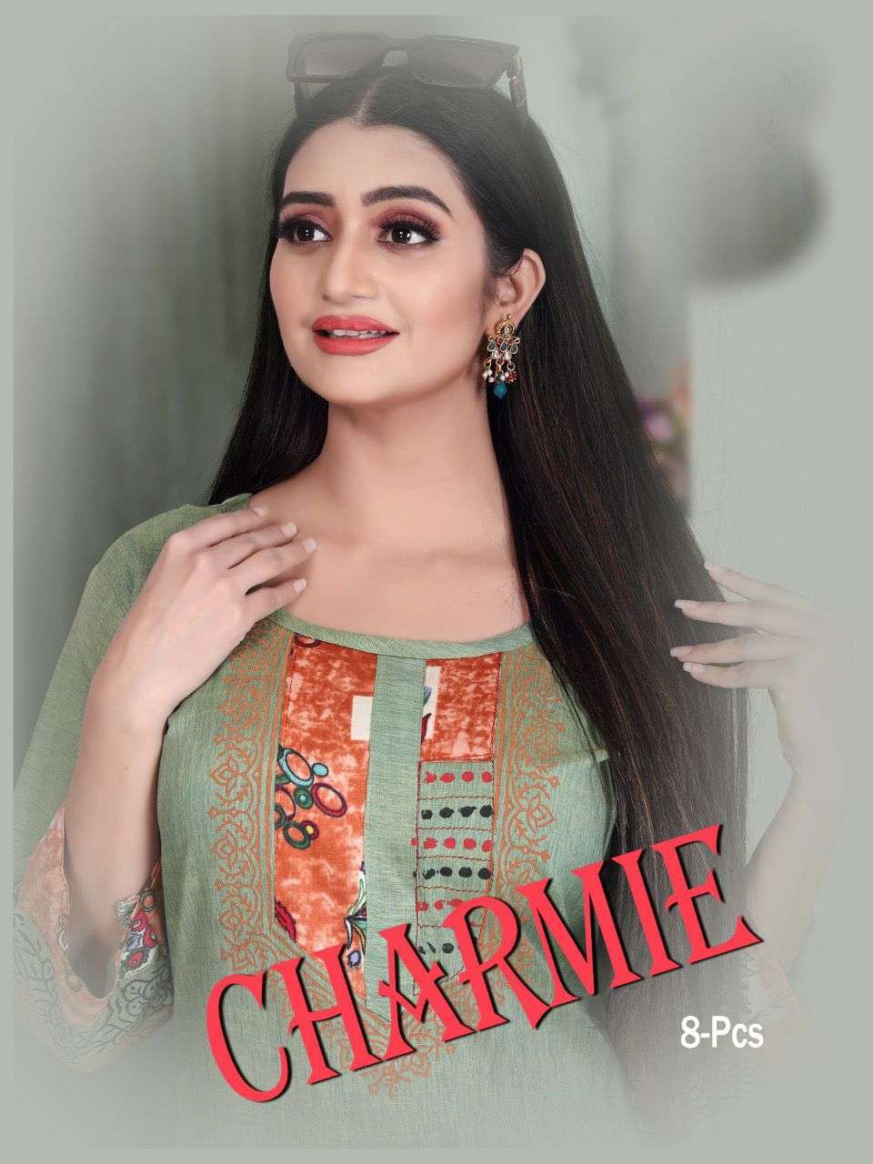 charmie series 101-108 Heavy Rayon Liquid kurti