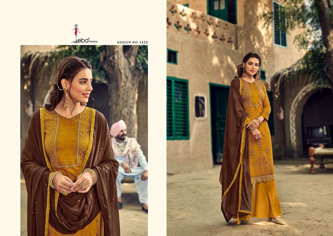 EBA SABURI VOL-1 DESIGNER HEAVY JAM COTTON SUIT 