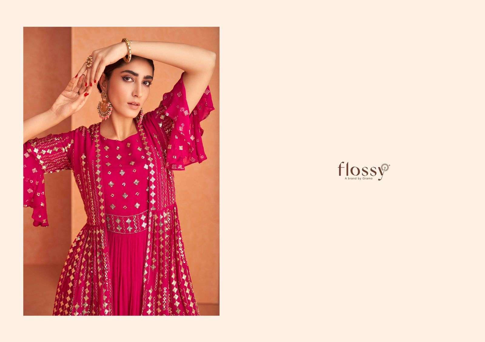 FLOSSY NAKSH VOL-1 DESIGNER HEAVY REAL GEORGETTE SUIT 