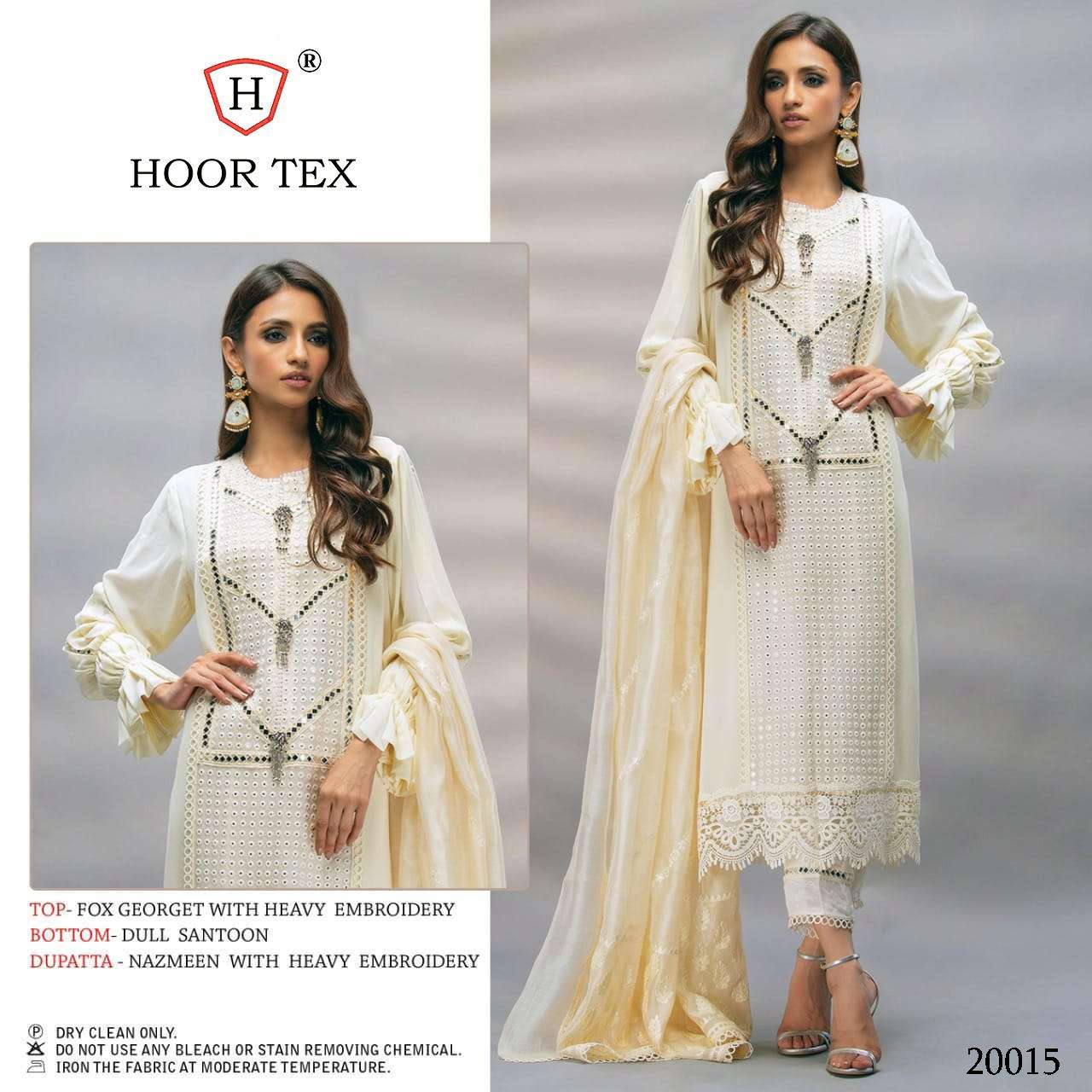 HOOR TEX  20015 HEAVY GEORGETTE SUIT 