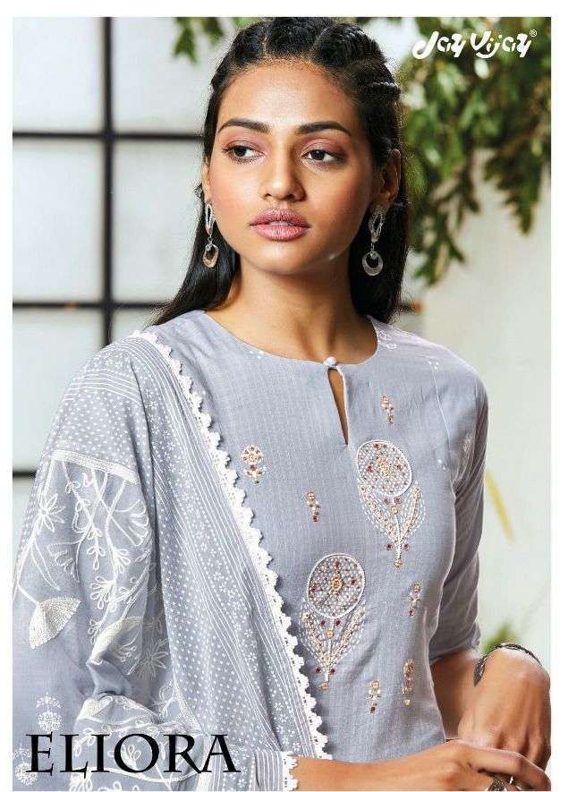 jay vijay eliora series 6841-6846 pure cotton suit 