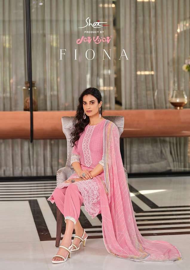 jay vijay fiona series 6661-6668 pure cotton suit 