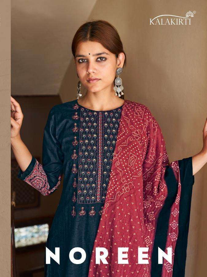 Kalakriti noreen series 3001-3006 pure cambric cotton suit