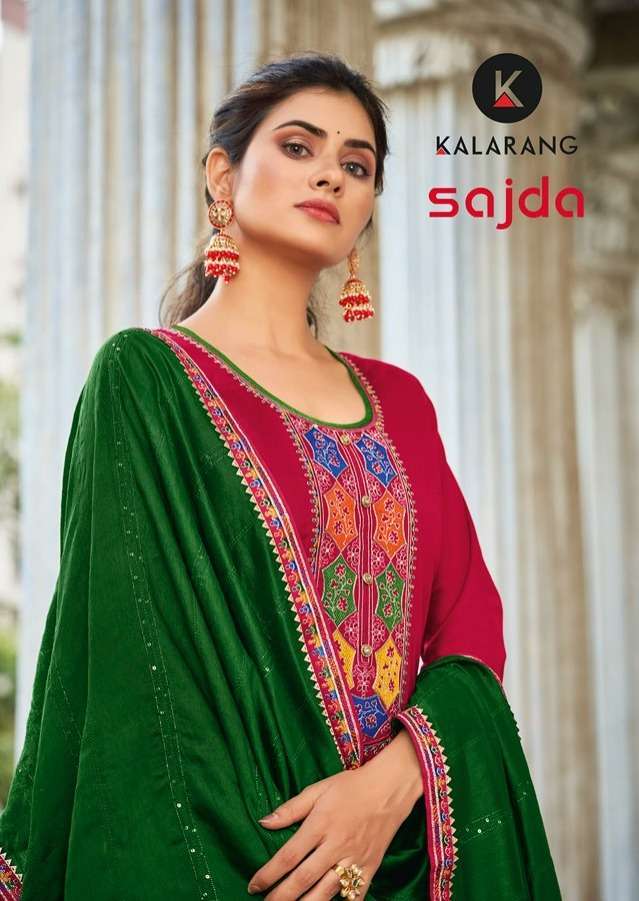 kalarang sajda series 3461-3464 heavy parampara silk suit 