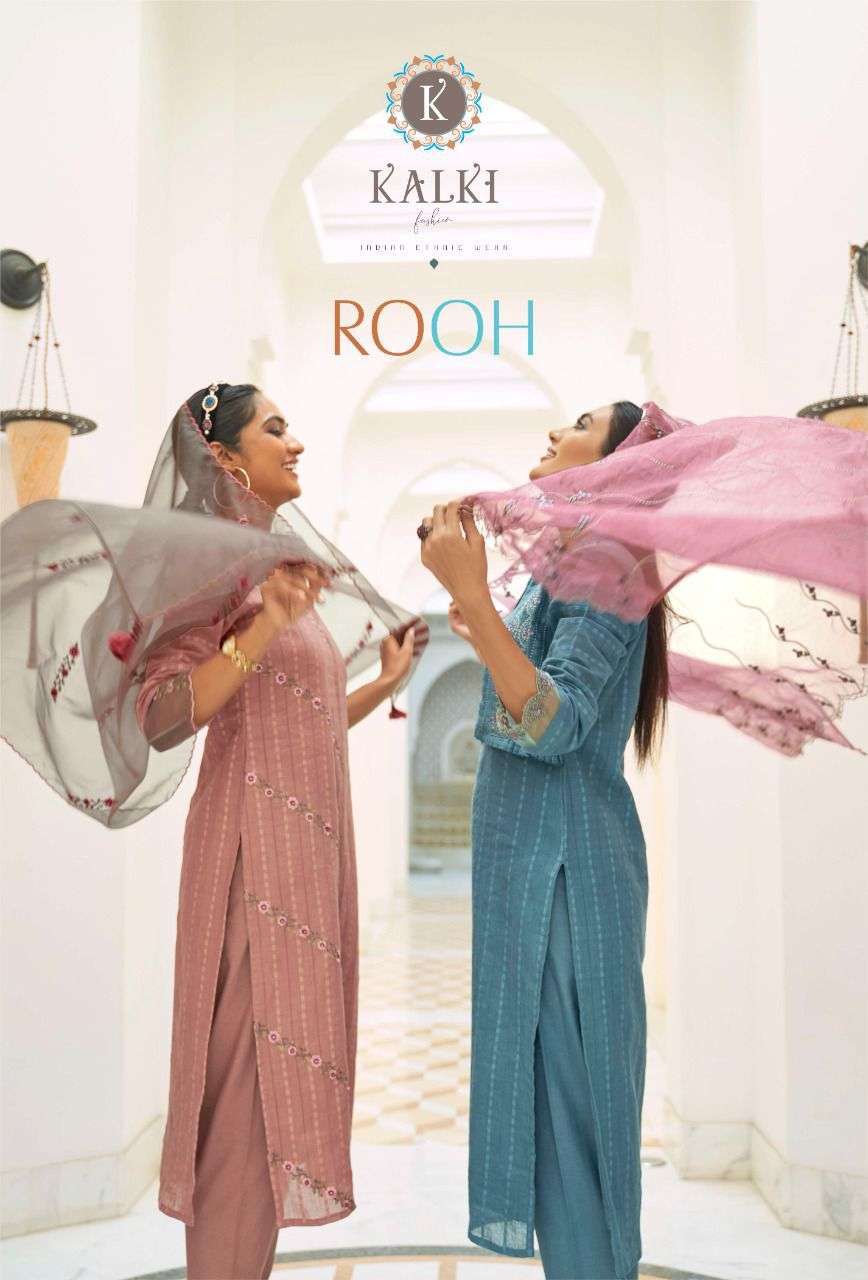 Kalki fashion rooh series 57001-57006 pure cotton readymade suit