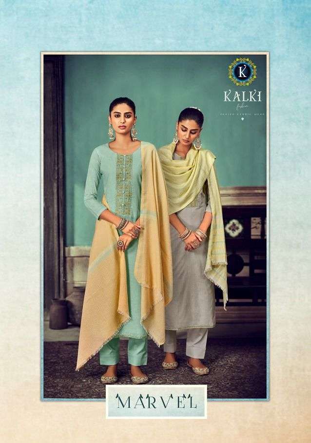 kalki trendz marvel series 83001-83006 pure cotton digital print suit 