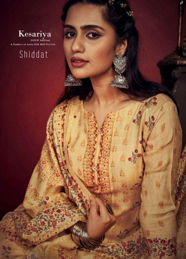 kesariya shiddat series 2001-2008 pure cambric cotton suit