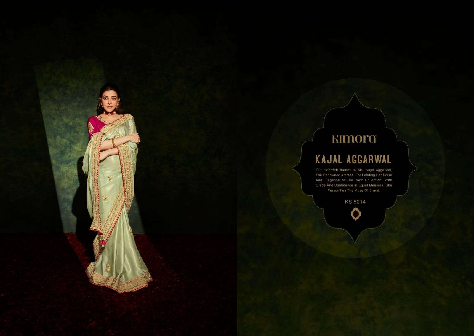 KIMORA KAJAL-10 DESIGNER PURE SOFT SILK SAREE 