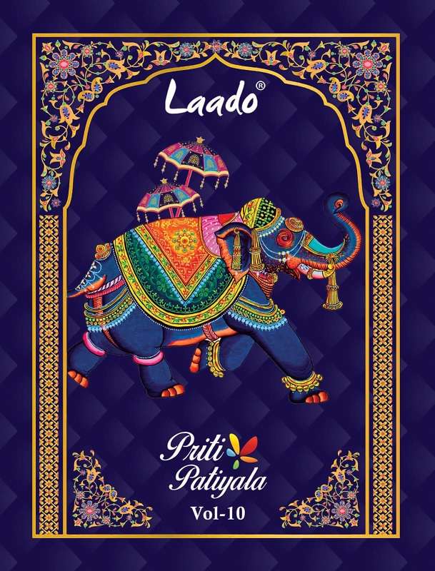 Laado Priti Patiyala Vol-10 series 1001-1020 pure cotton suit 