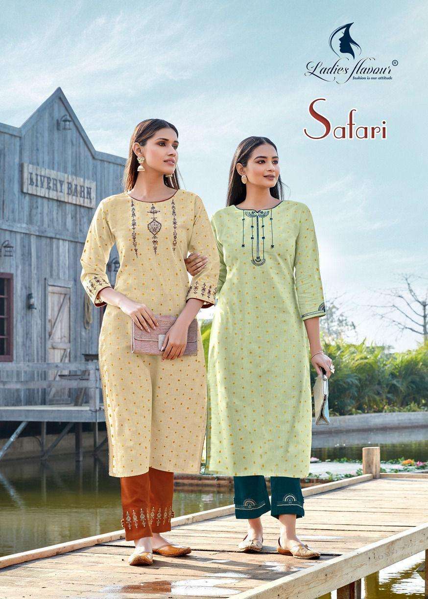 ladies flavour safari series 5001-5004 heavy cotton kurti 